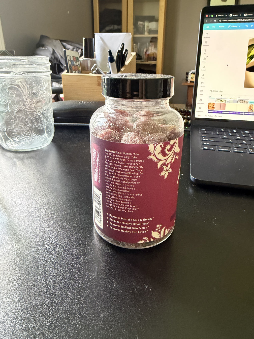 Iron + Vitamin C Gummies for Women — Grape Flavor